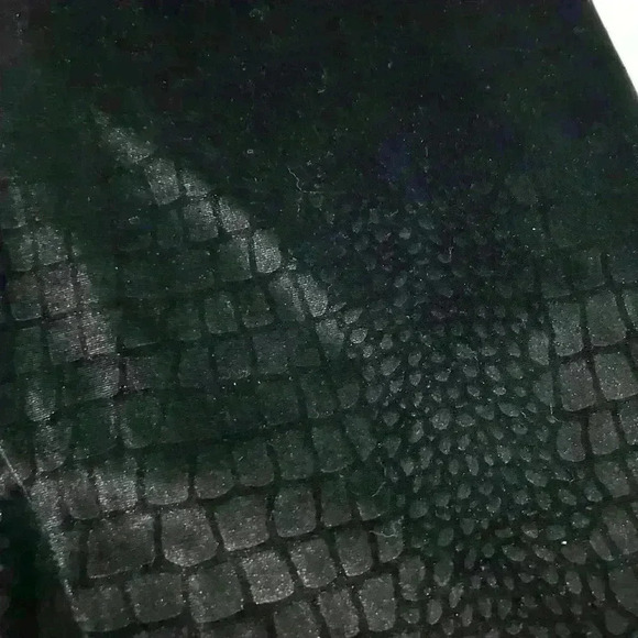 TOPSHOP SNAKESKIN PRINT VELOUR LEGGINGS - Picture 1 of 7